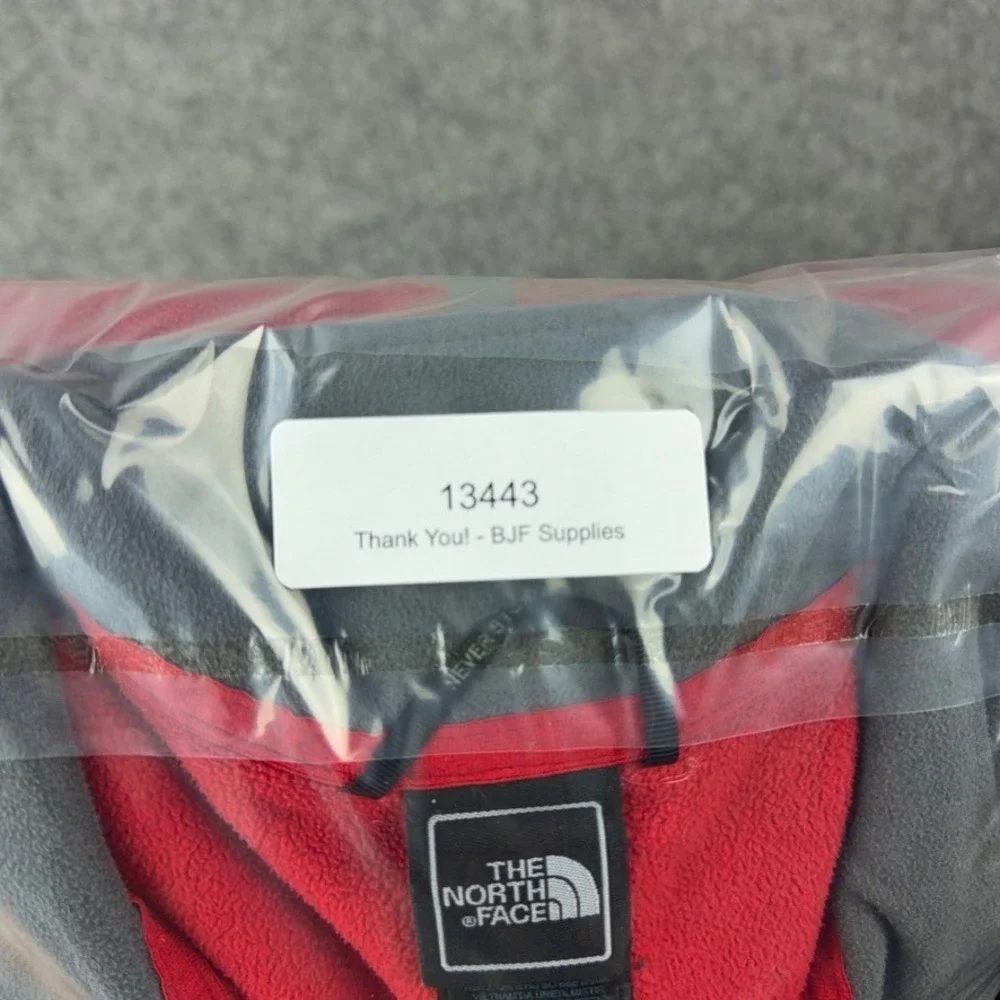 The North Face Jacket Mens Medium Red Polartec Fleece Full Zip Hiking Gorpcore